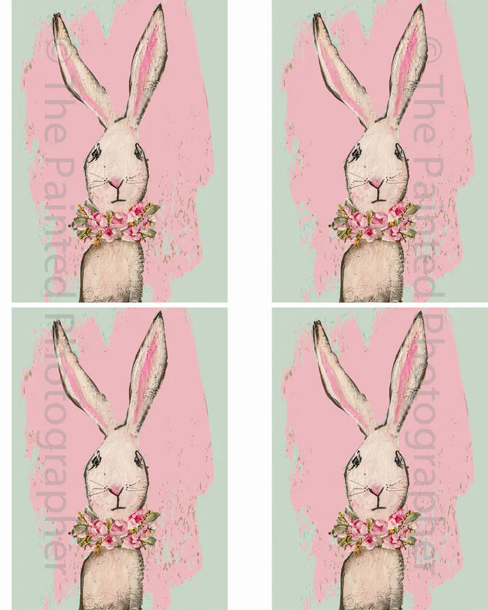 3x5 Pink Alirose - Decoupage Rice Paper