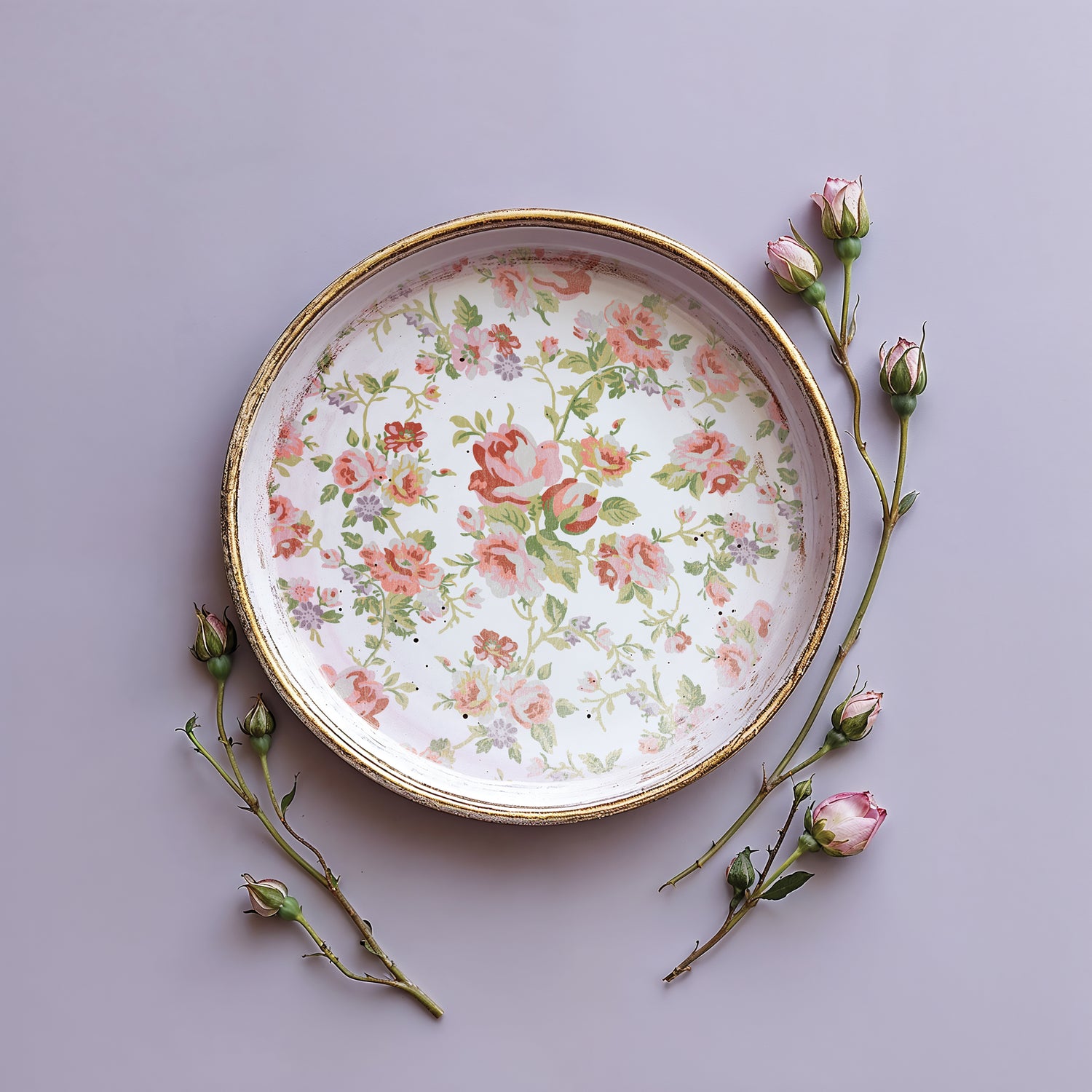 Ditsy Blooms IOD Paint Inlay