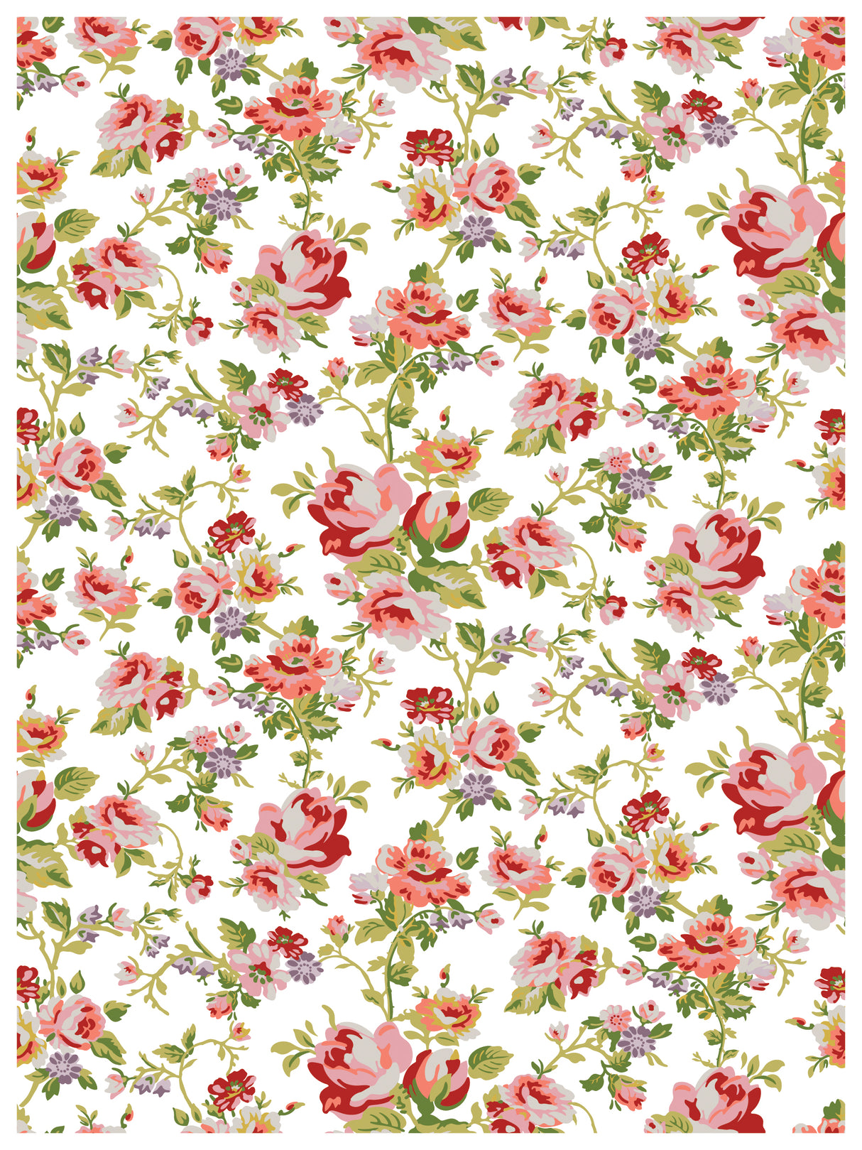 Ditsy Blooms IOD Paint Inlay