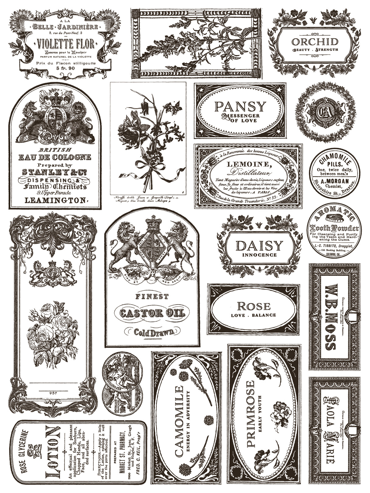 Floriography IOD Paint Inlay