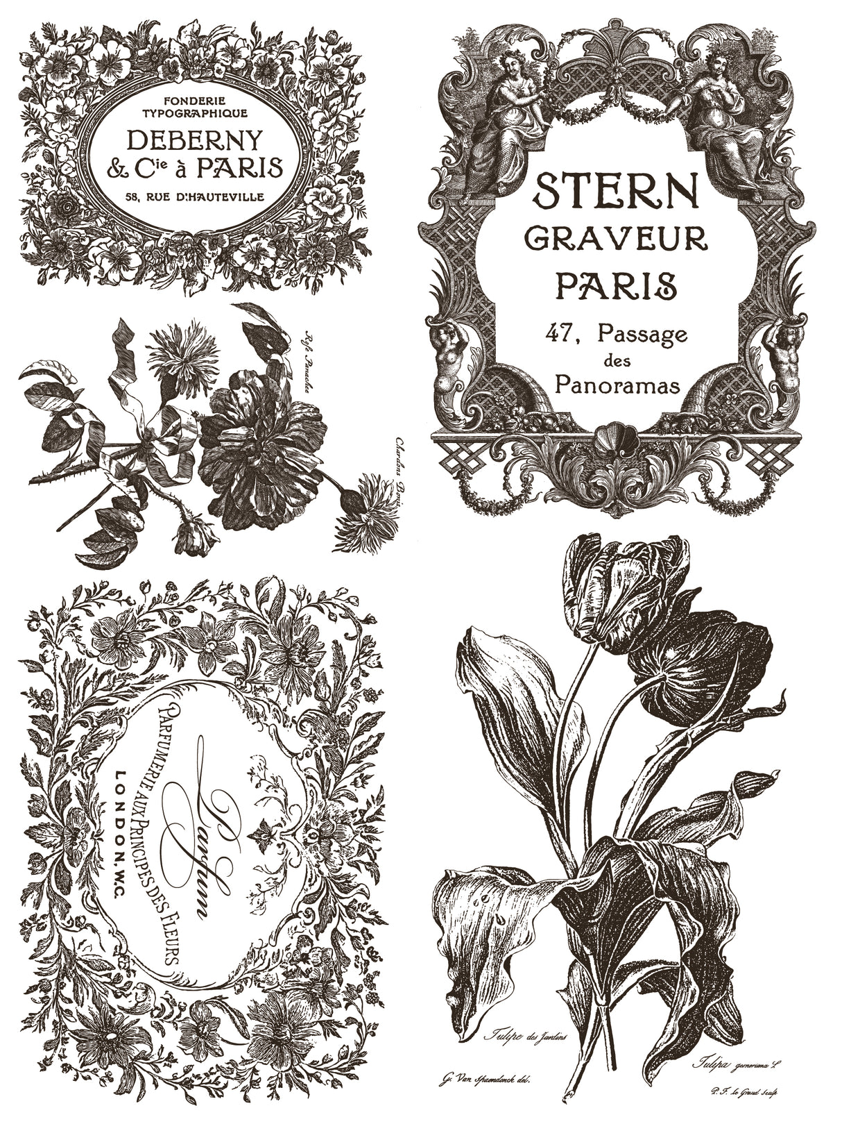 Floriography IOD Paint Inlay