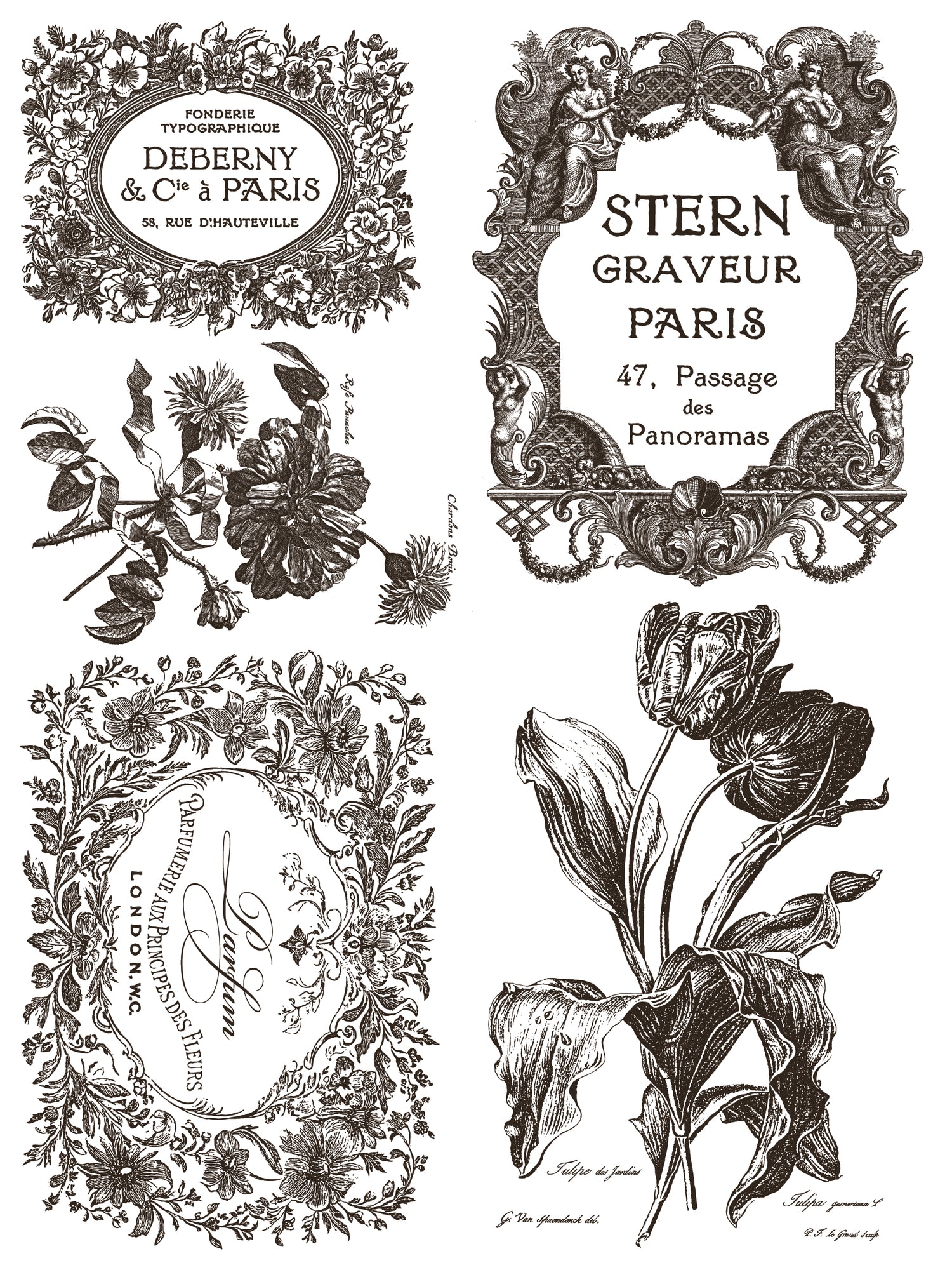 Floriography IOD Paint Inlay