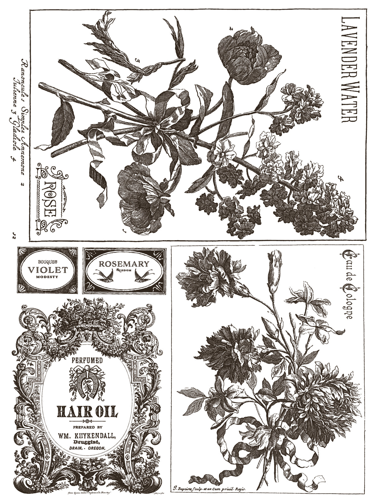 Floriography IOD Paint Inlay