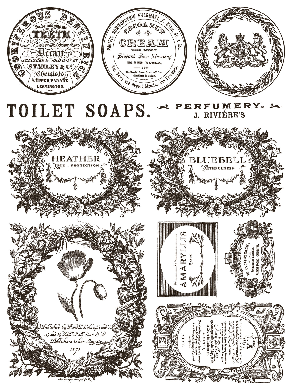 Floriography IOD Paint Inlay