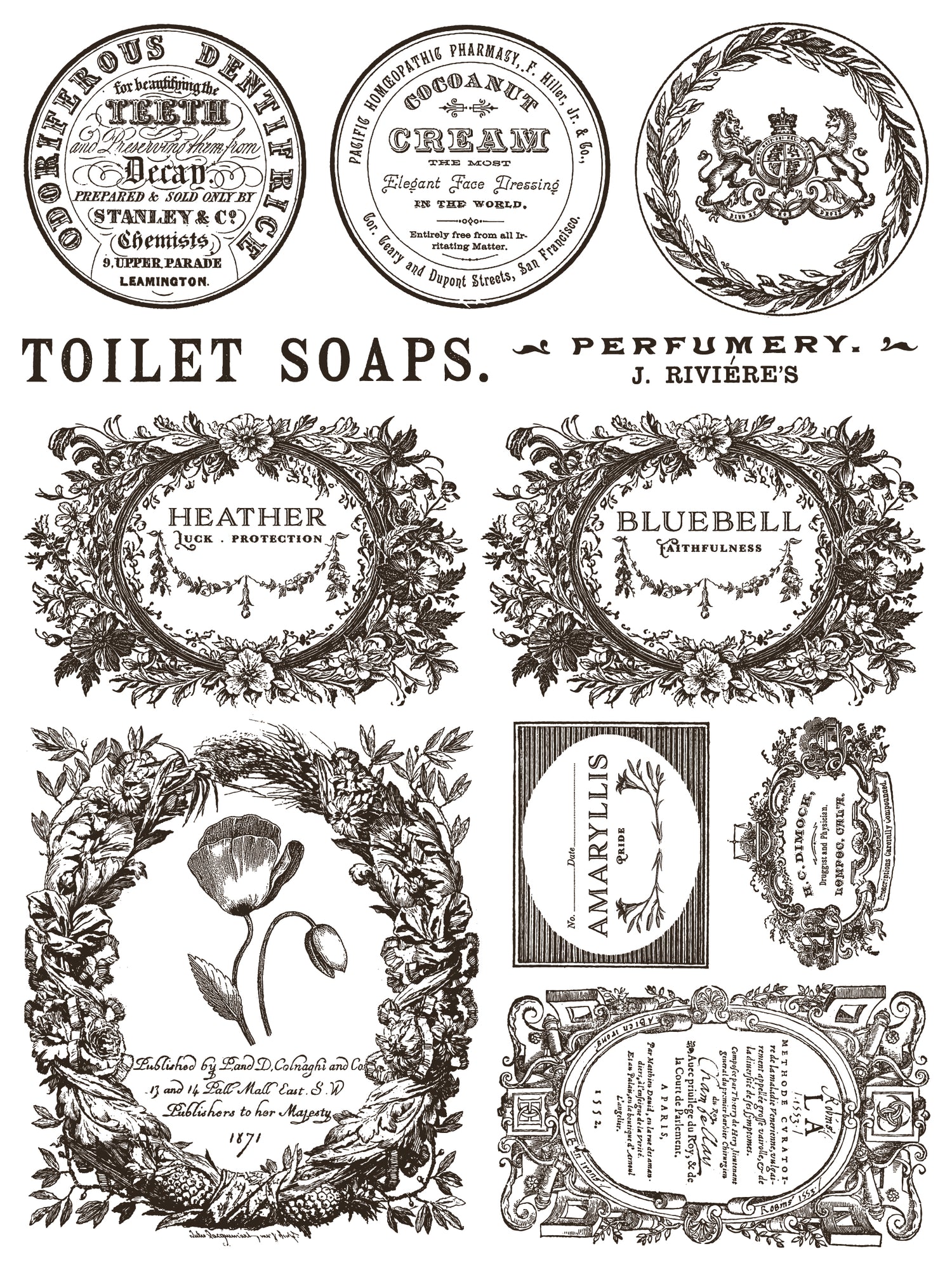 Floriography IOD Paint Inlay