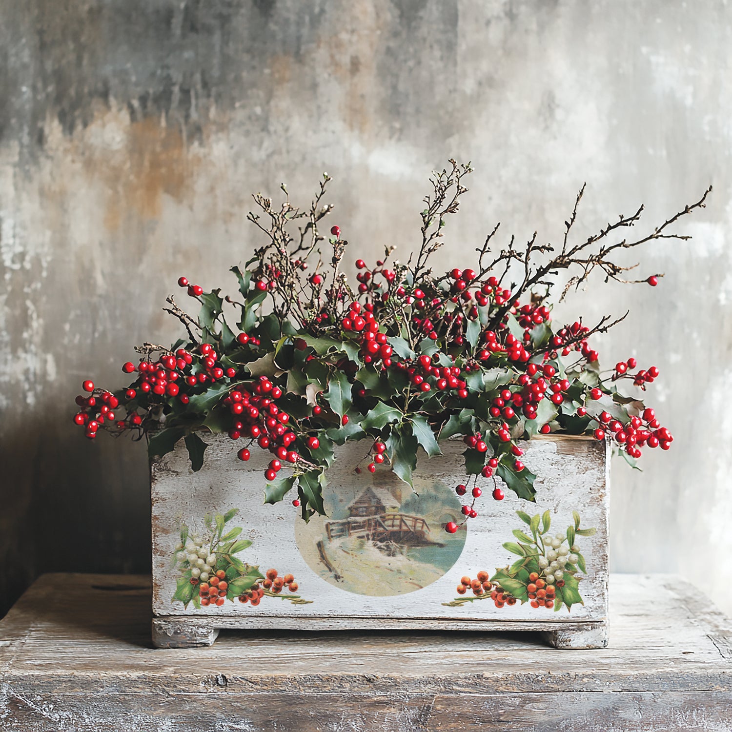 Christmas Joy IOD Transfer