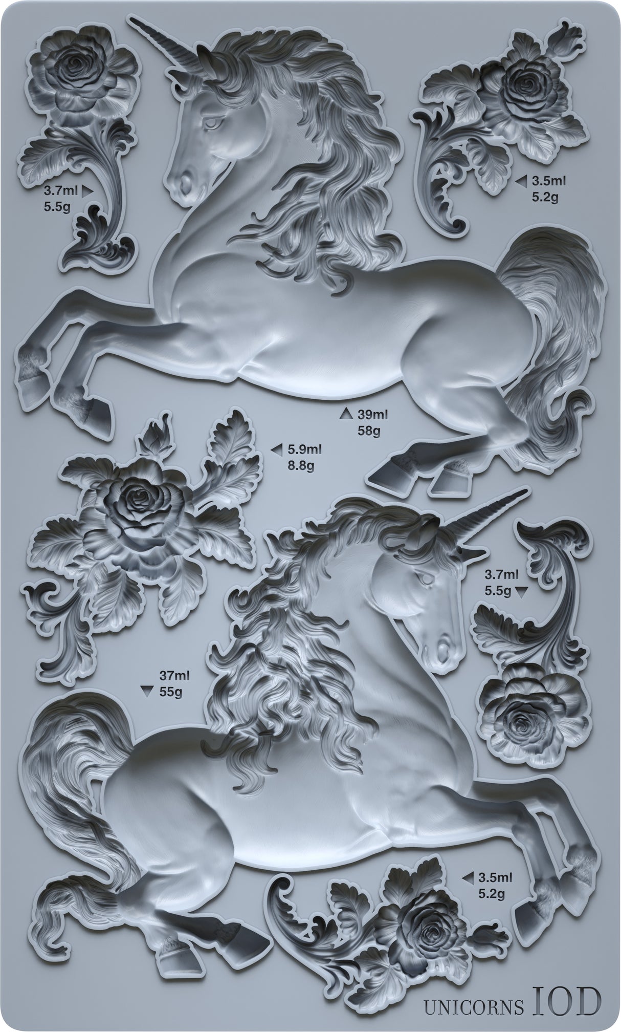 Unicorns IOD Decor Mould