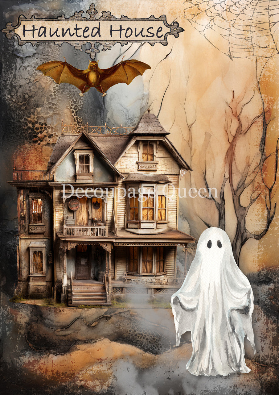 Decoupage Queen Haunted Homecoming Rice Paper