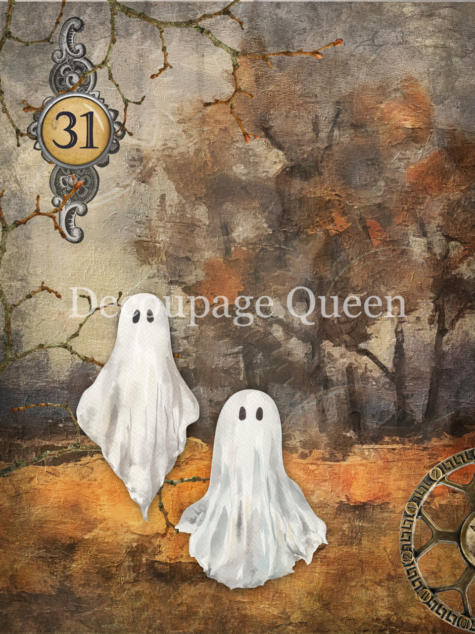 Decoupage Queen Haunted Forest Rice Paper
