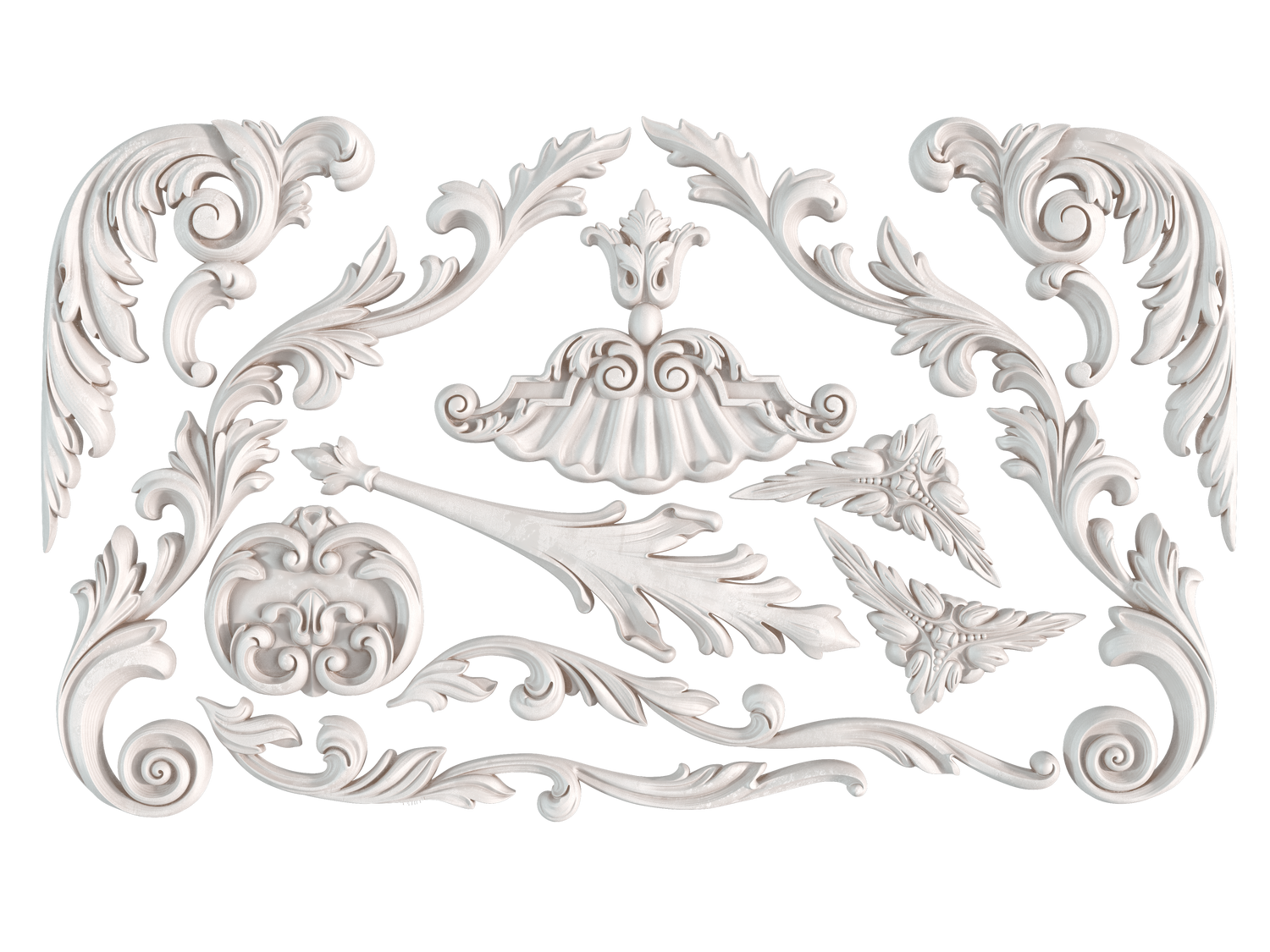 Dainty Flourishes IOD Decor Mould