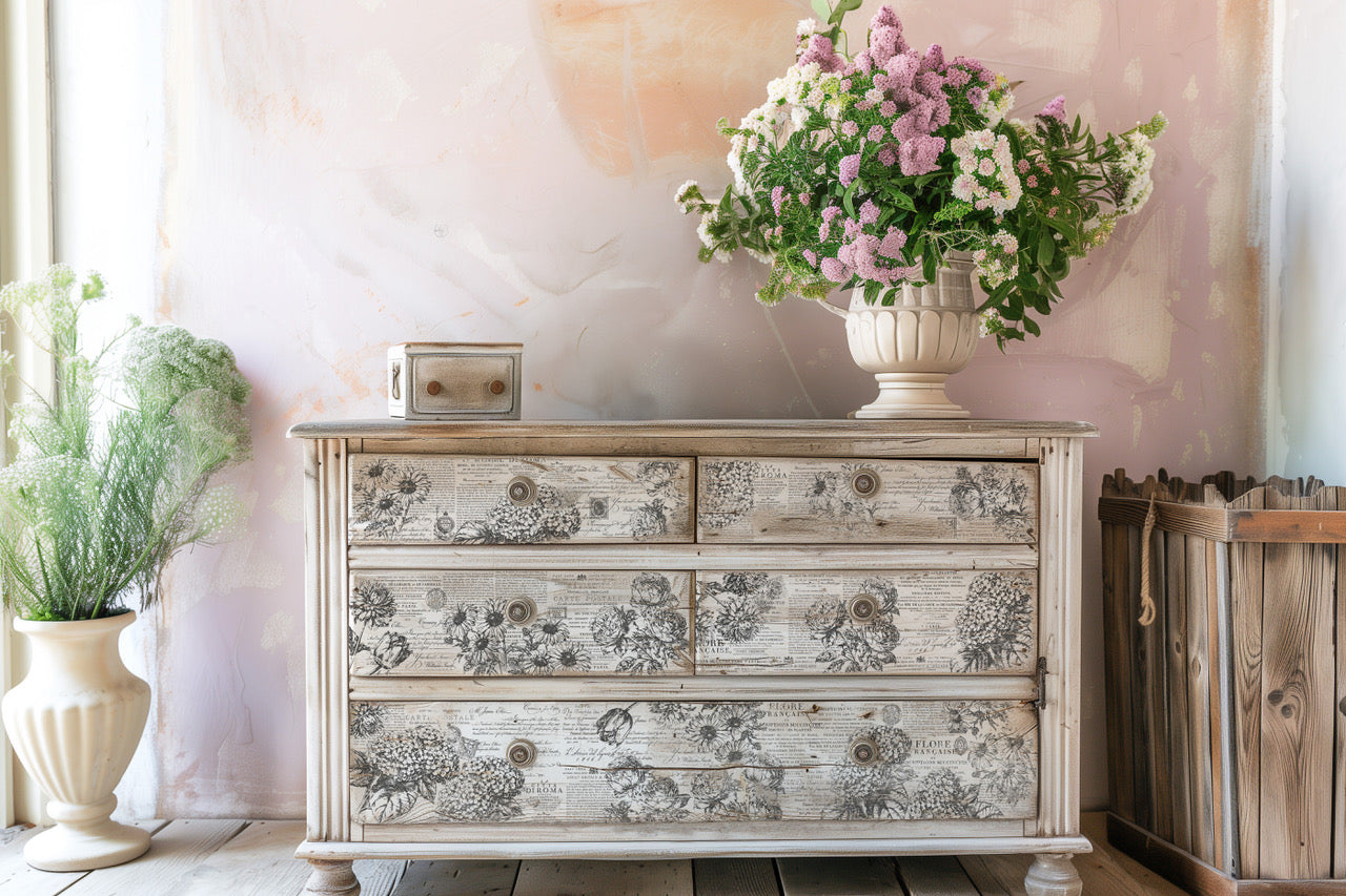 Garden Bouquet IOD Decor Stamp