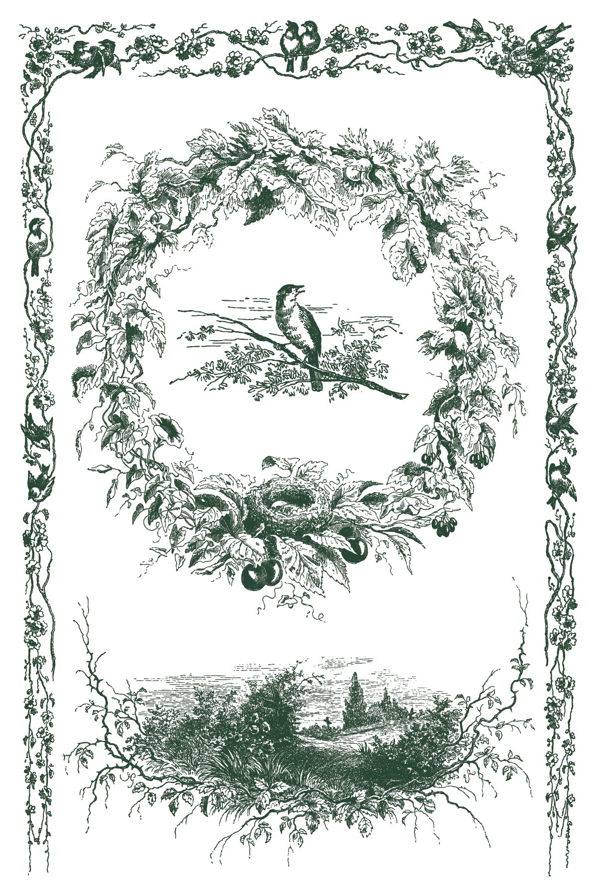 Little Lark IOD Paint Inlay