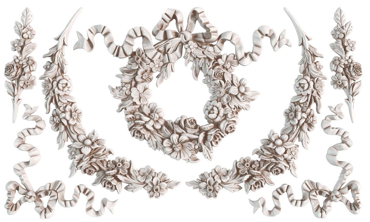 Wreath & Swags IOD Decor Mould