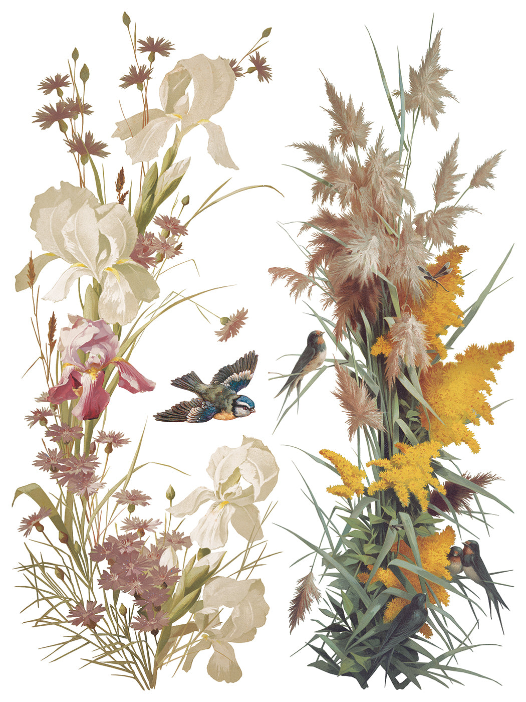 Flowers by the Poets IOD Transfer