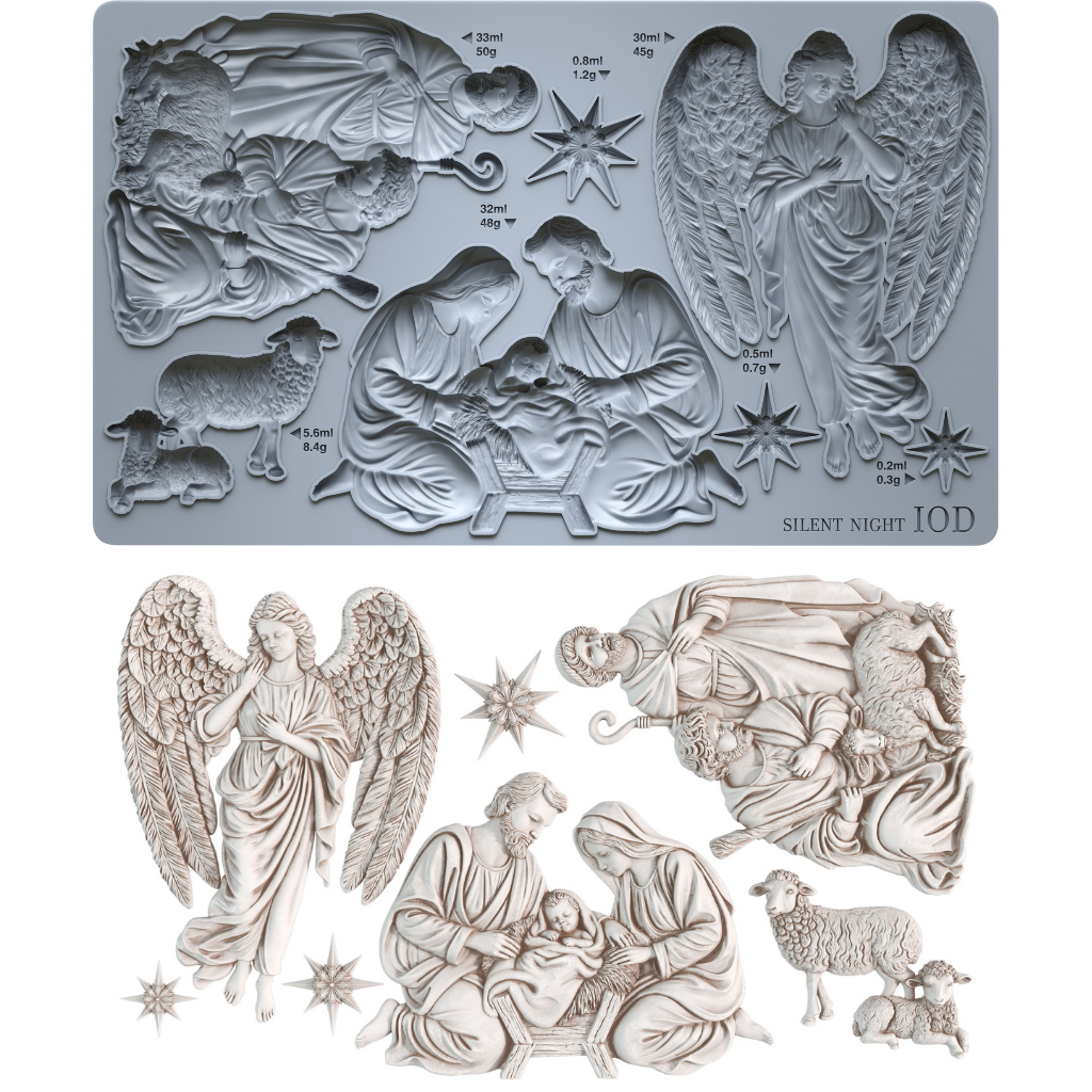 Silent Night IOD Decor Mould