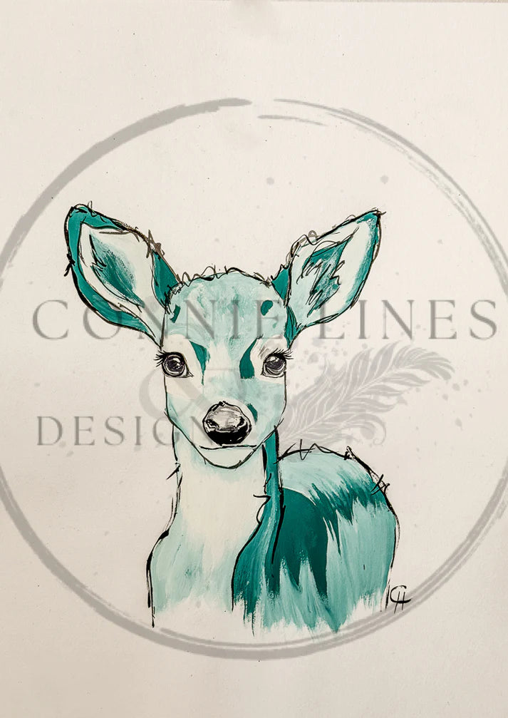 Spring Buck - Decoupage Rice Paper