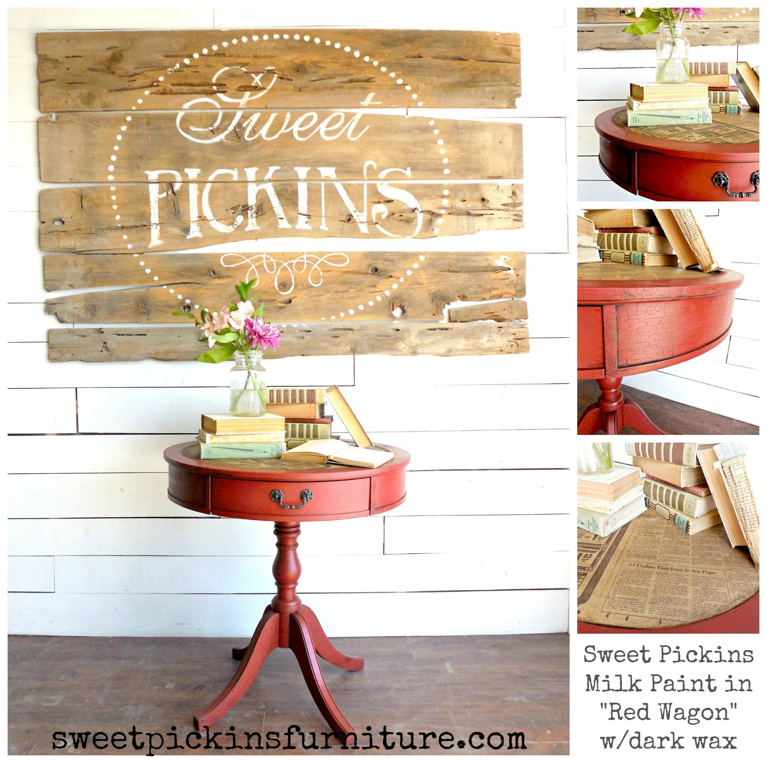 Red Wagon by Sweet Pickins Milk Paint