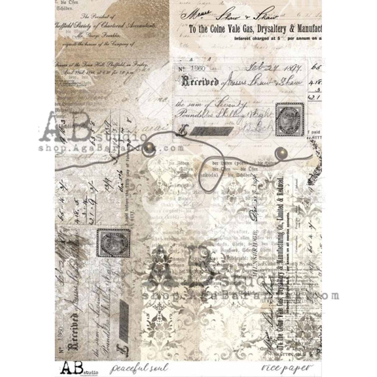 AB Studios Peaceful Soul Rice Paper A4