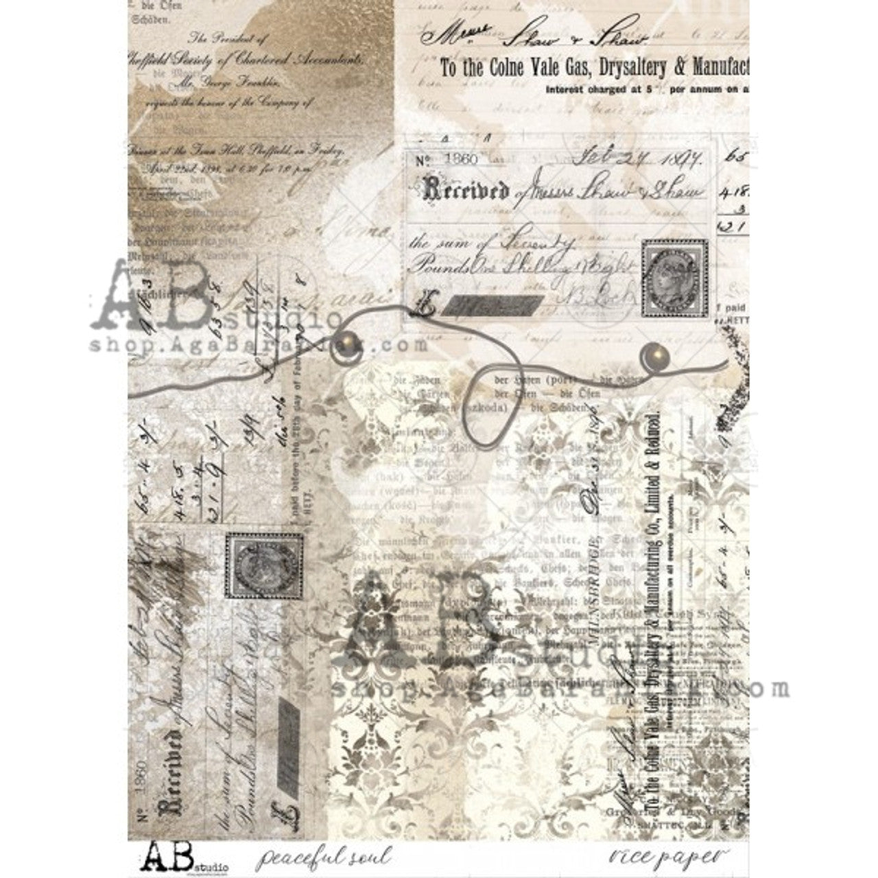 AB Studios Peaceful Soul Rice Paper A4
