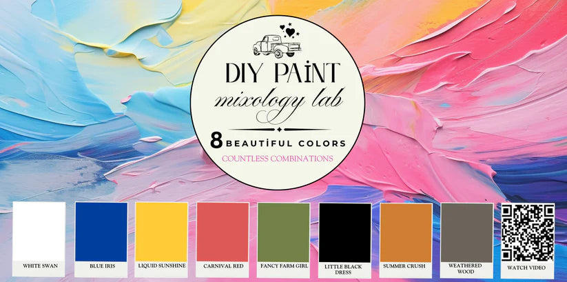 DIY Paint SAMPLER Box - 8 Colors in 2oz jars - Limited Time Only!