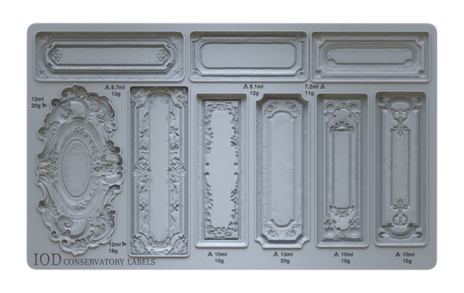 Conservatory Labels IOD Decor Mould