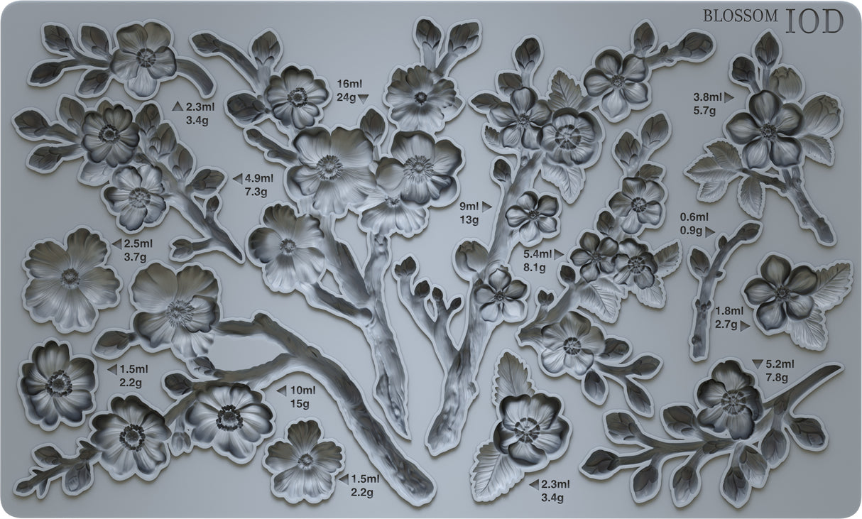 Blossom IOD Decor Mould