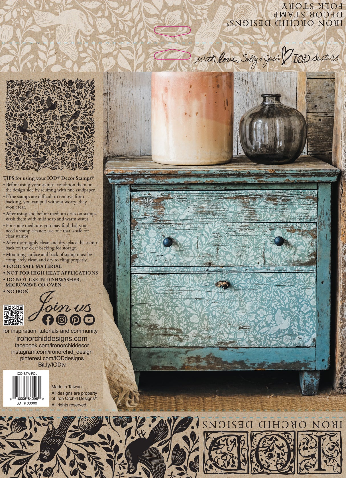 The Waltz IOD Decor Stamp