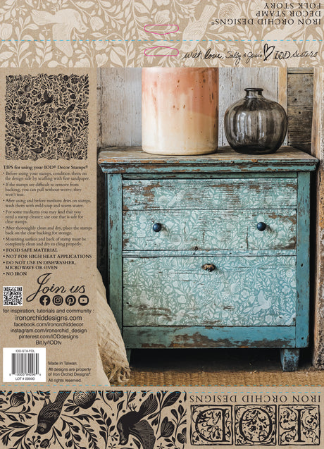 Folk Story IOD Decor Stamp