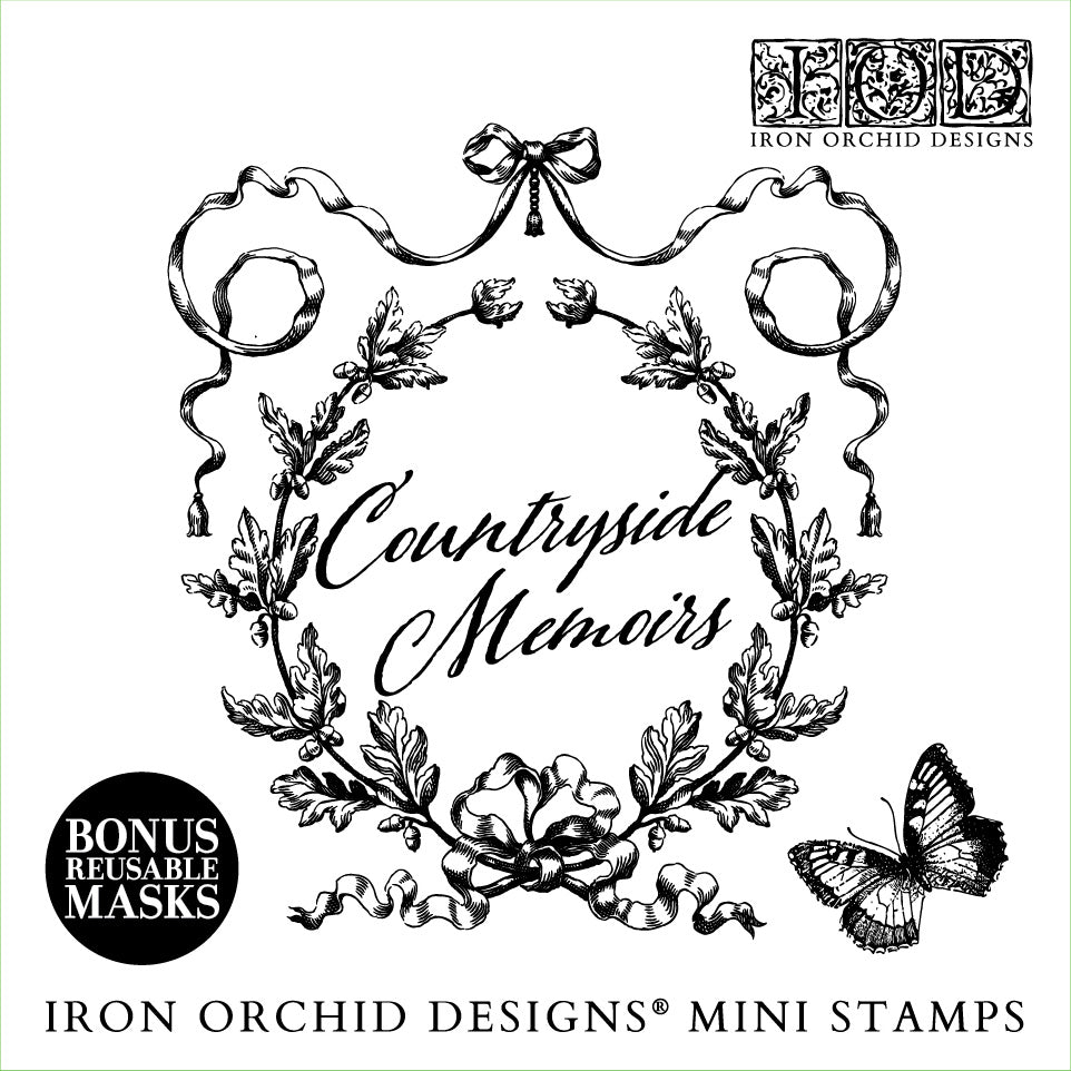 Countryside Memoirs IOD Decor Stamp Set