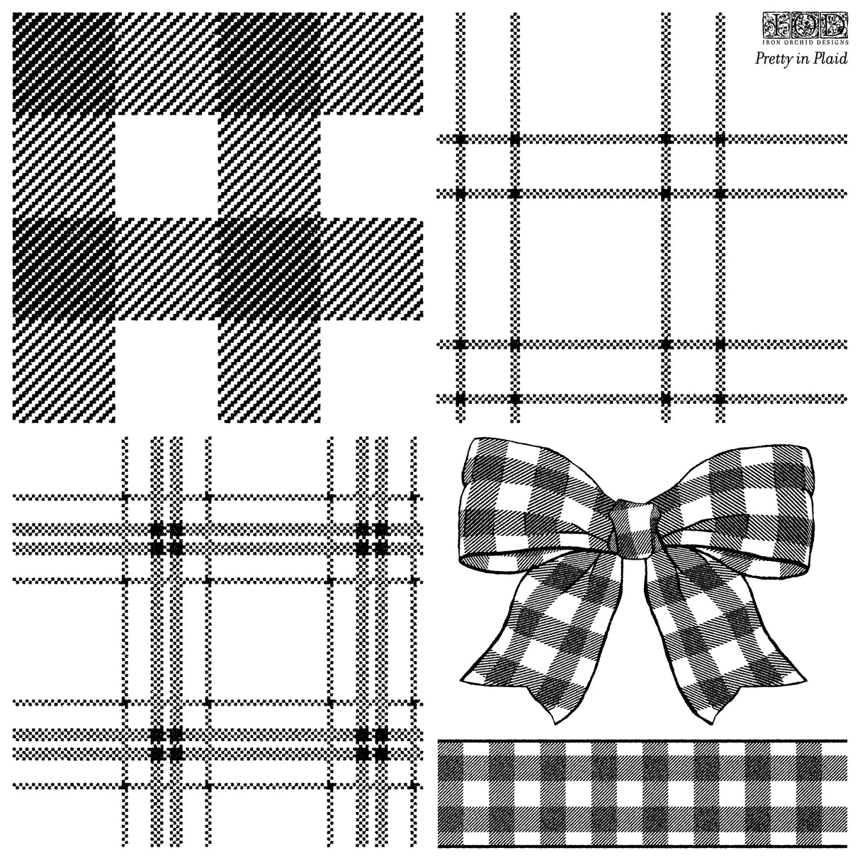 Pretty in Plaid IOD Decor Stamp
