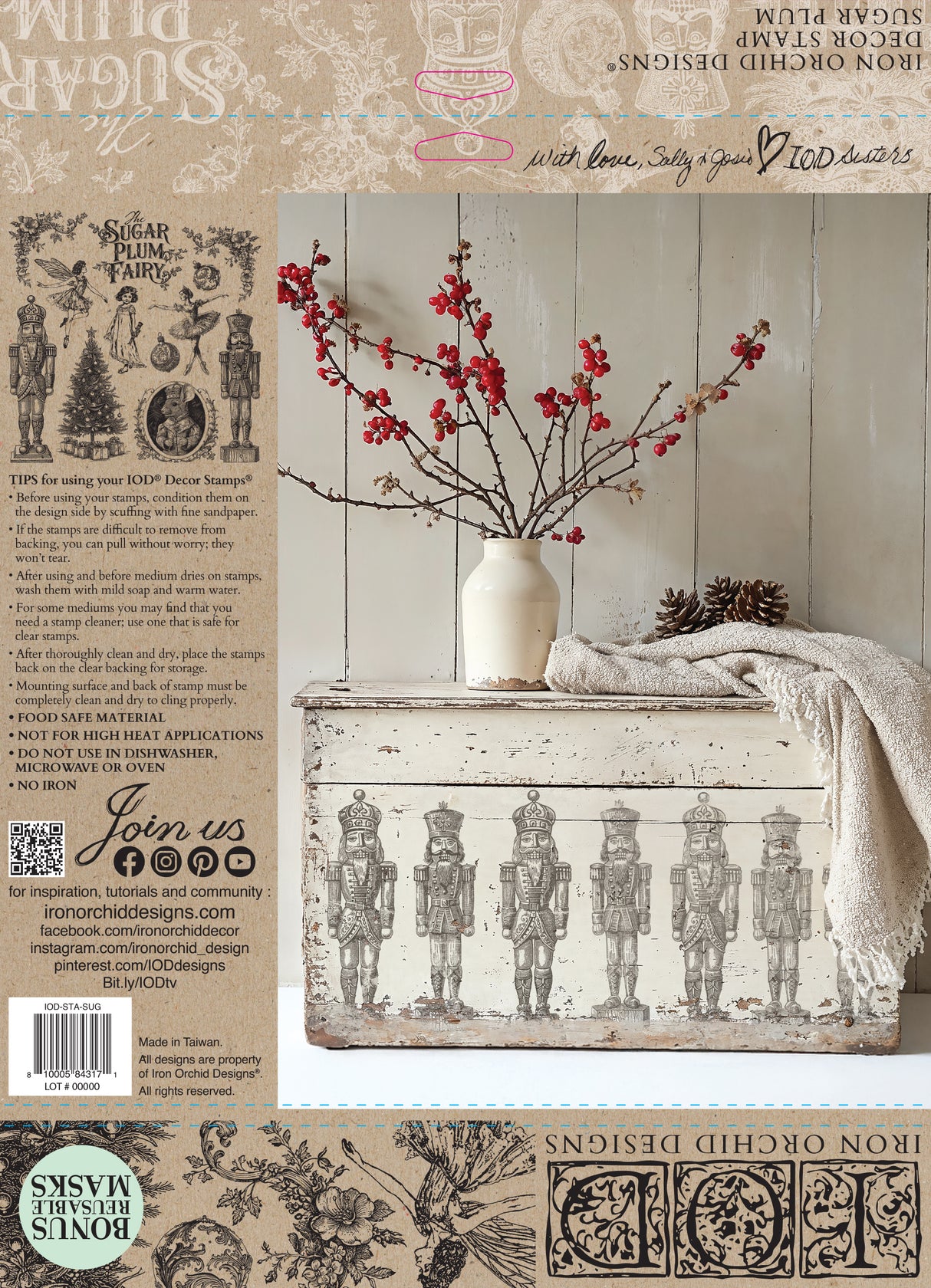 Sugar Plum IOD Decor Stamp
