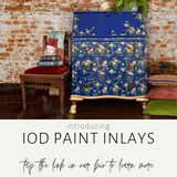 Rose Chintz IOD Paint Inlay