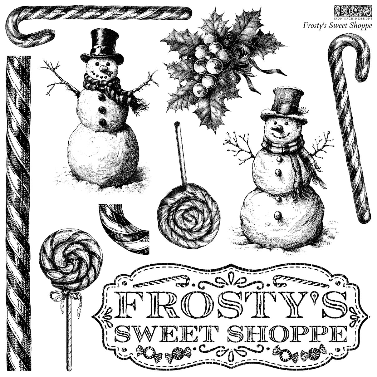 Frosty’s Sweet Shoppe IOD Decor Stamp