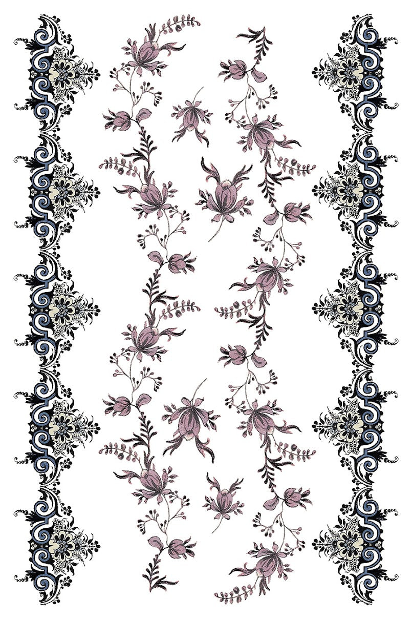 Fairytale Florals IOD Transfer