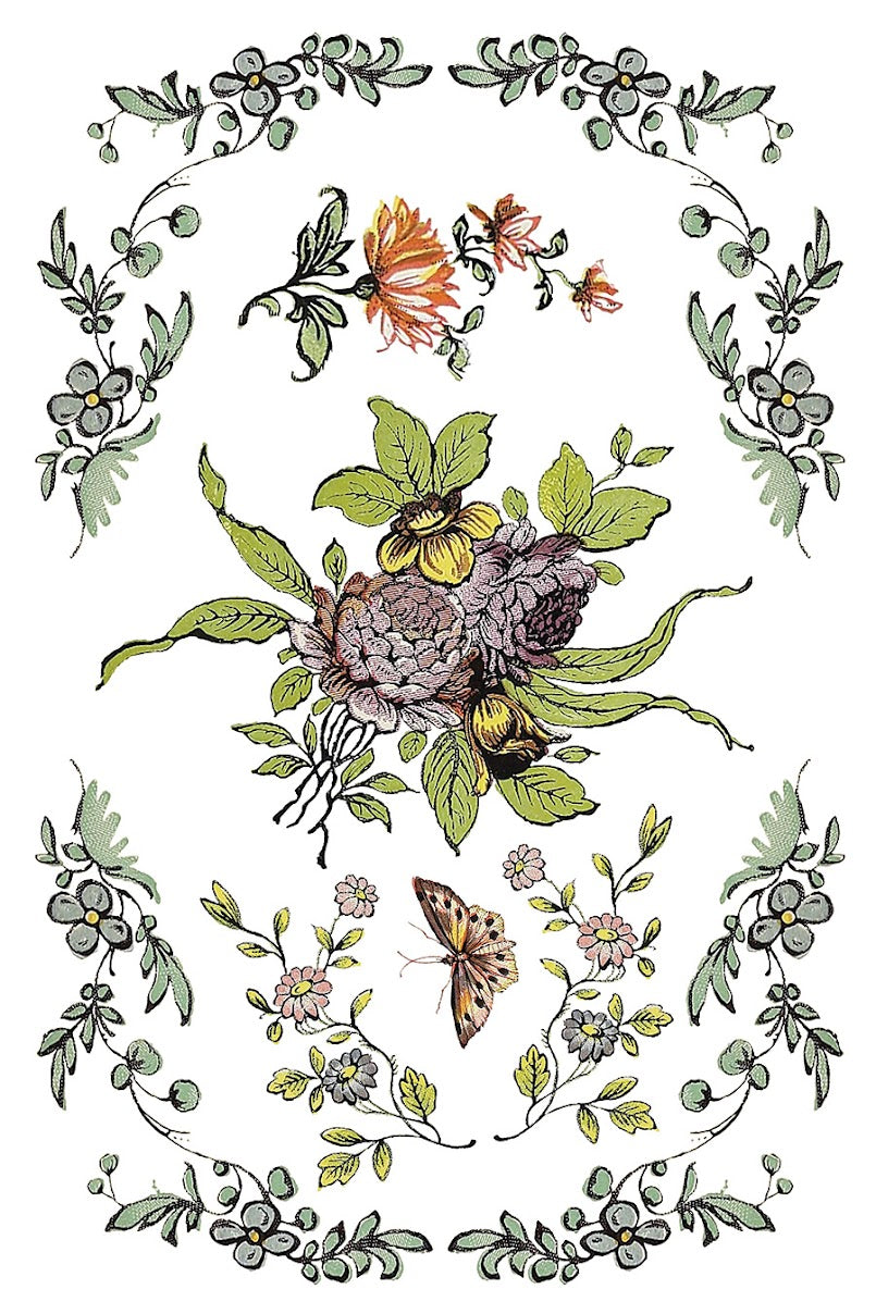 Fairytale Florals IOD Transfer