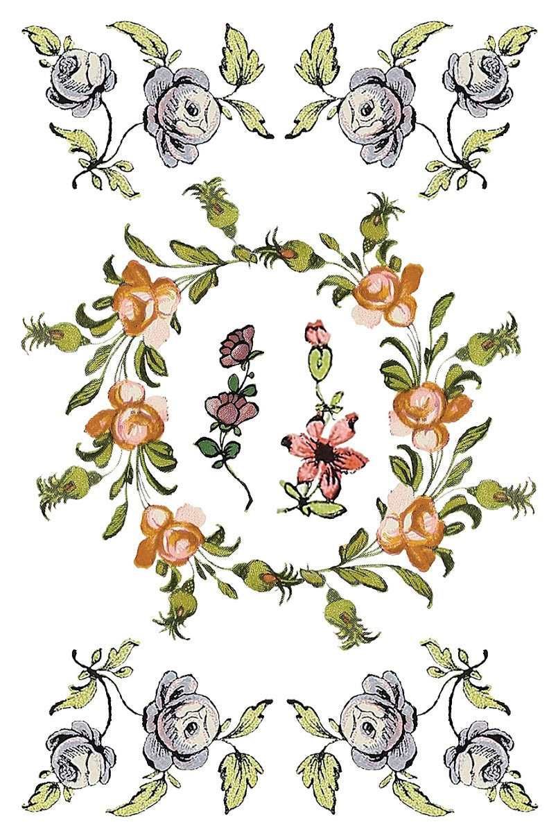 Fairytale Florals IOD Transfer