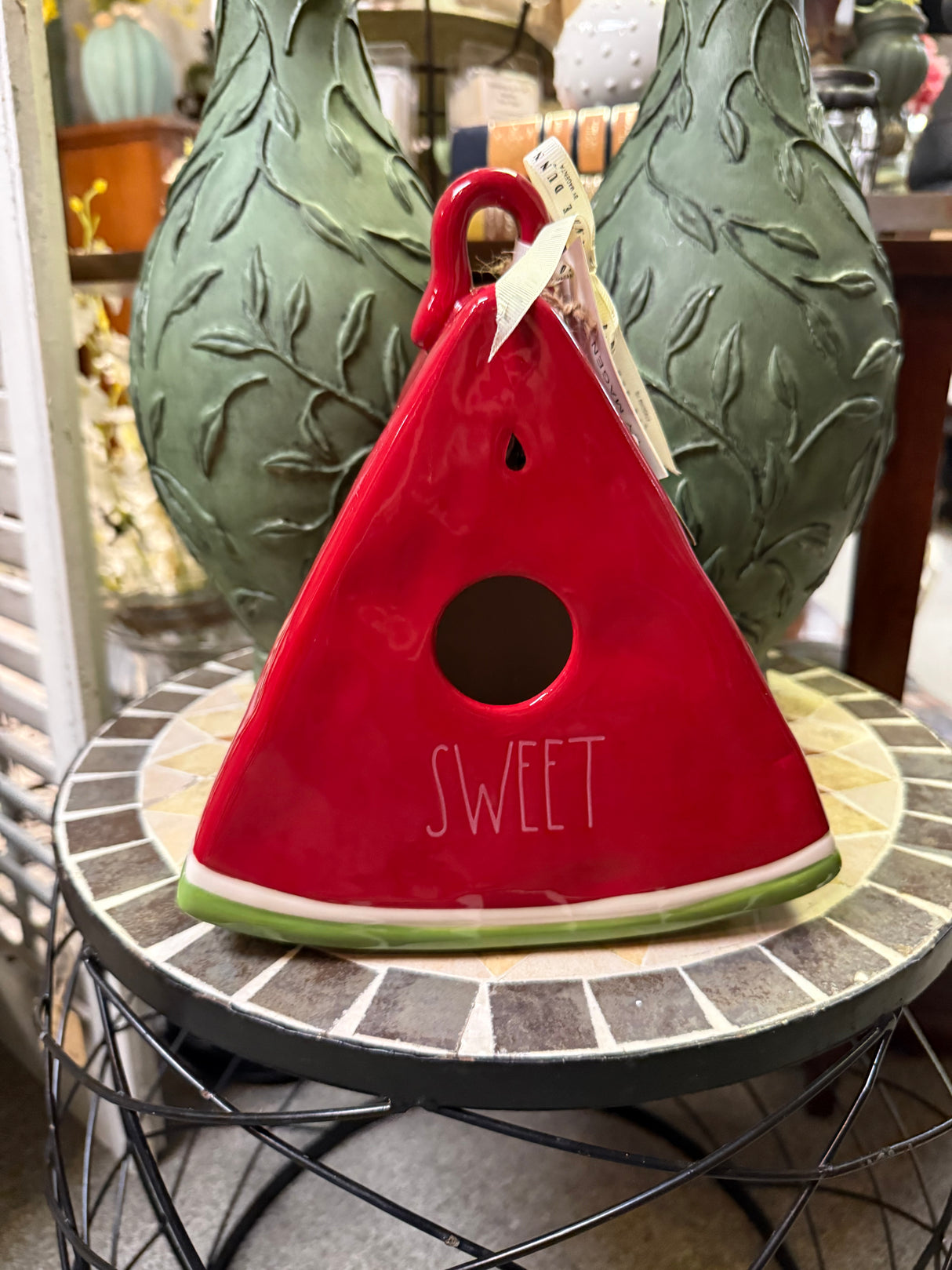 Rae Dunn Sweet Watermelon Birdhouse