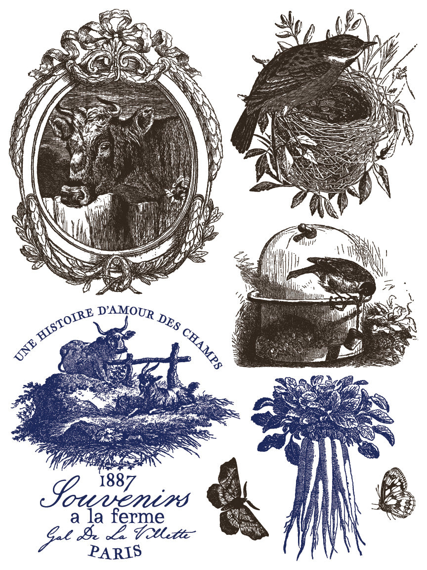 Hameau de la Reine IOD Paint Inlay