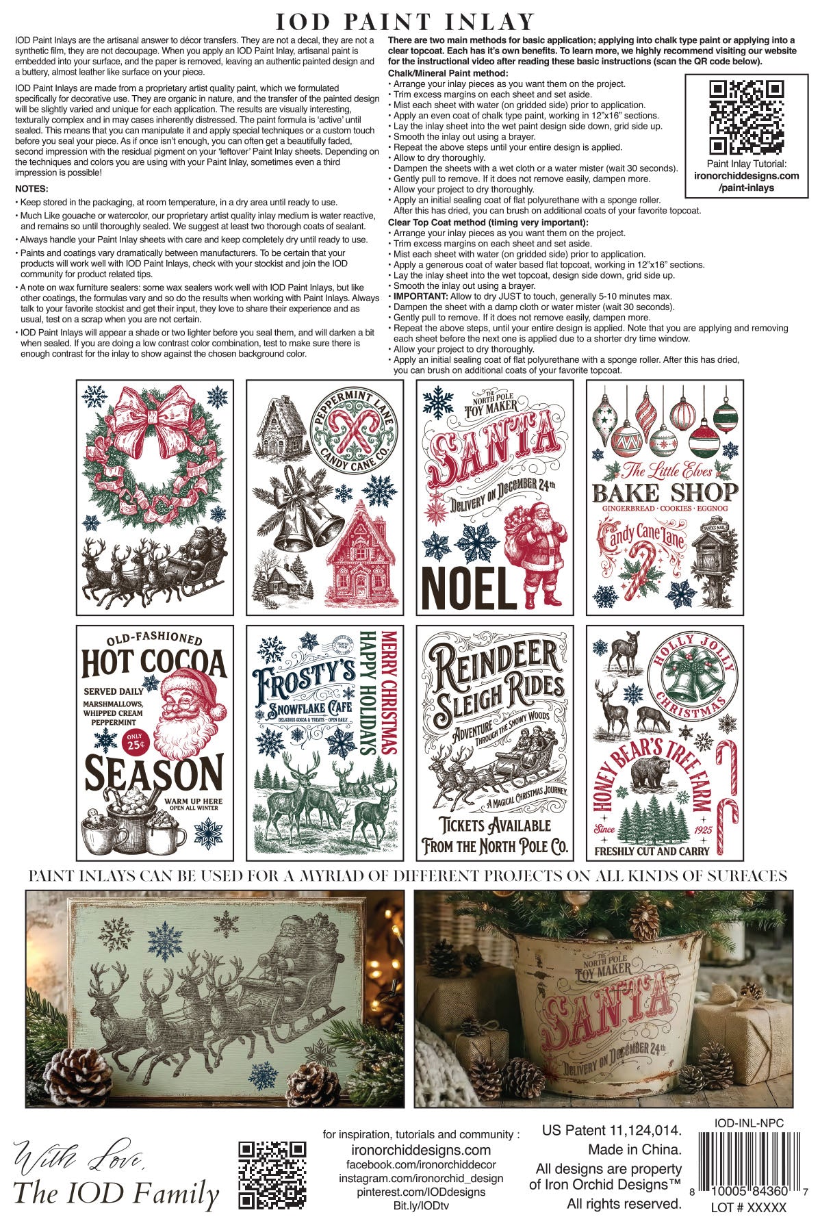 The North Pole Co IOD Paint Inlay