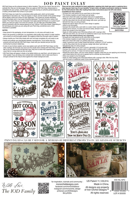The North Pole Co IOD Paint Inlay