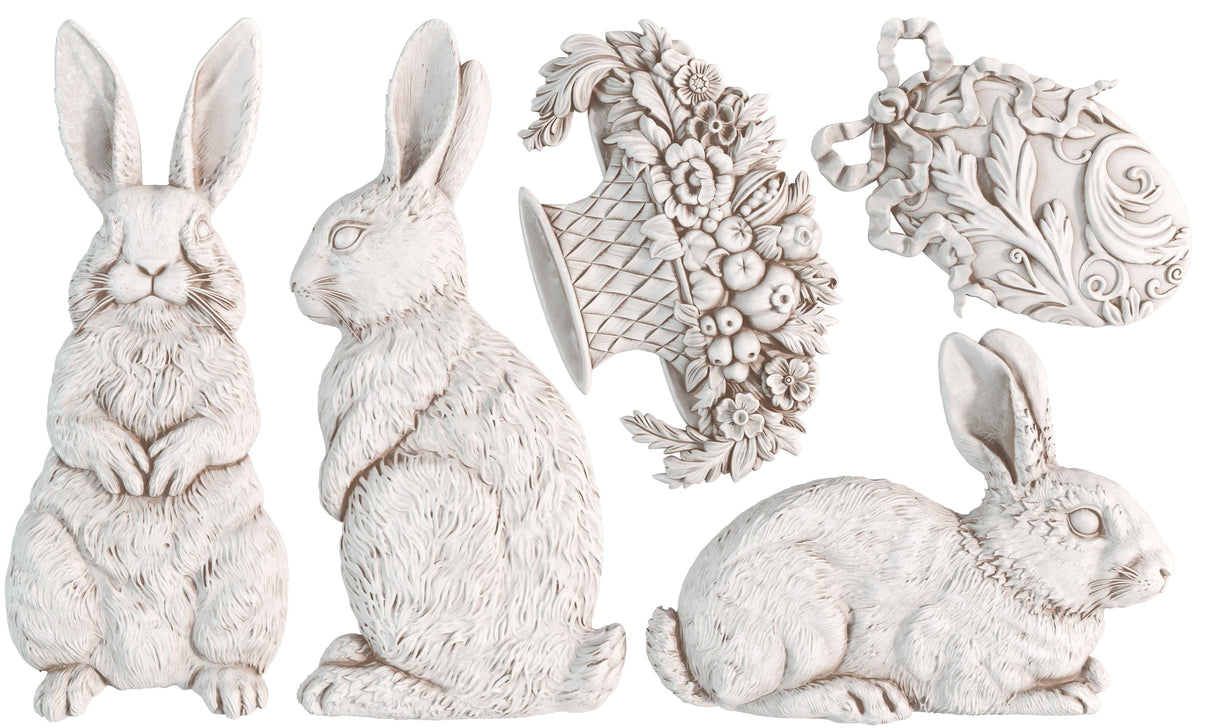 Les Lapins IOD Decor Mould