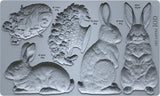 Les Lapins IOD Decor Mould