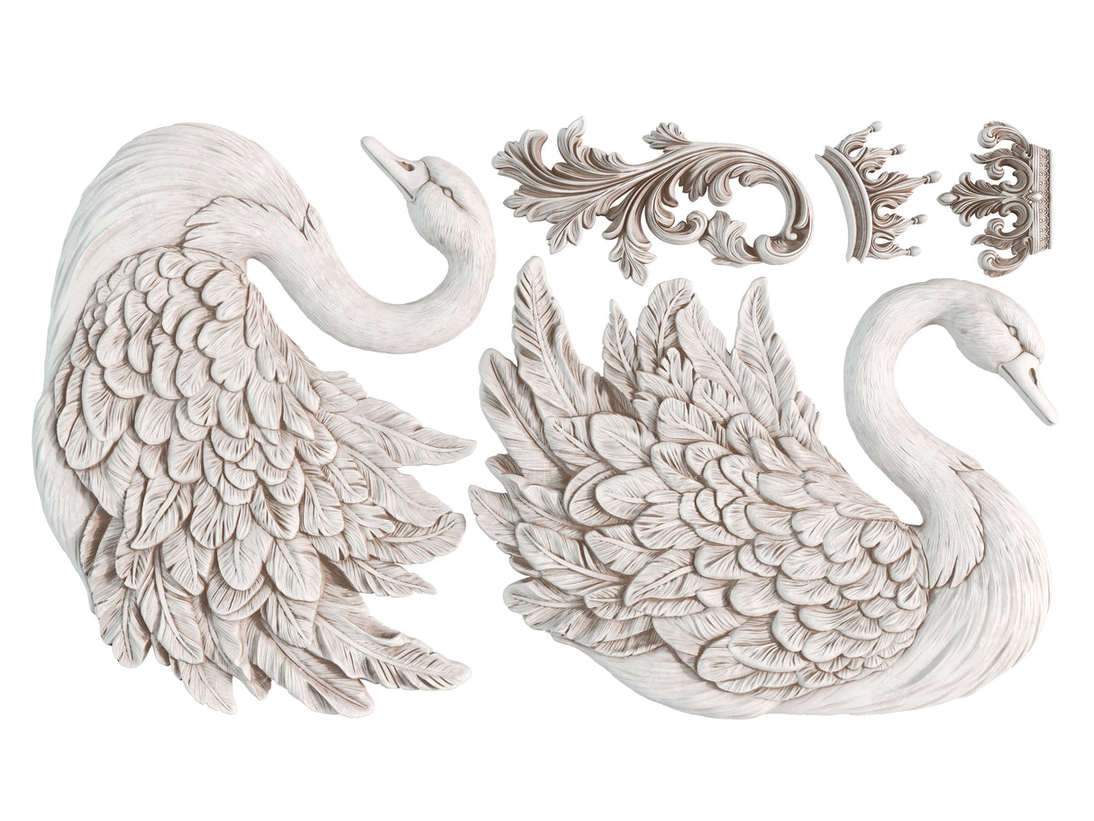 Swans IOD Decor Mould