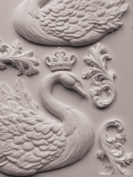 Swans IOD Decor Mould