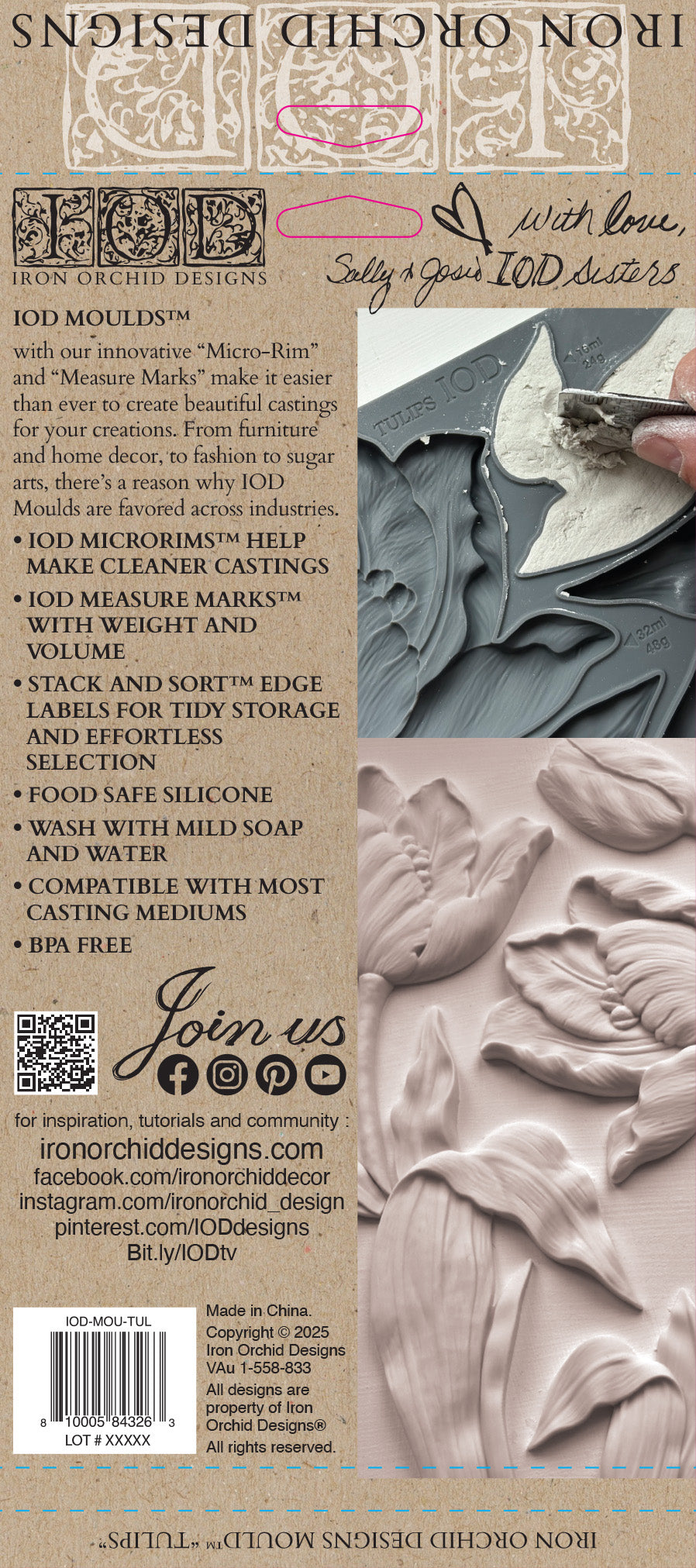 Tulips IOD Decor Mould