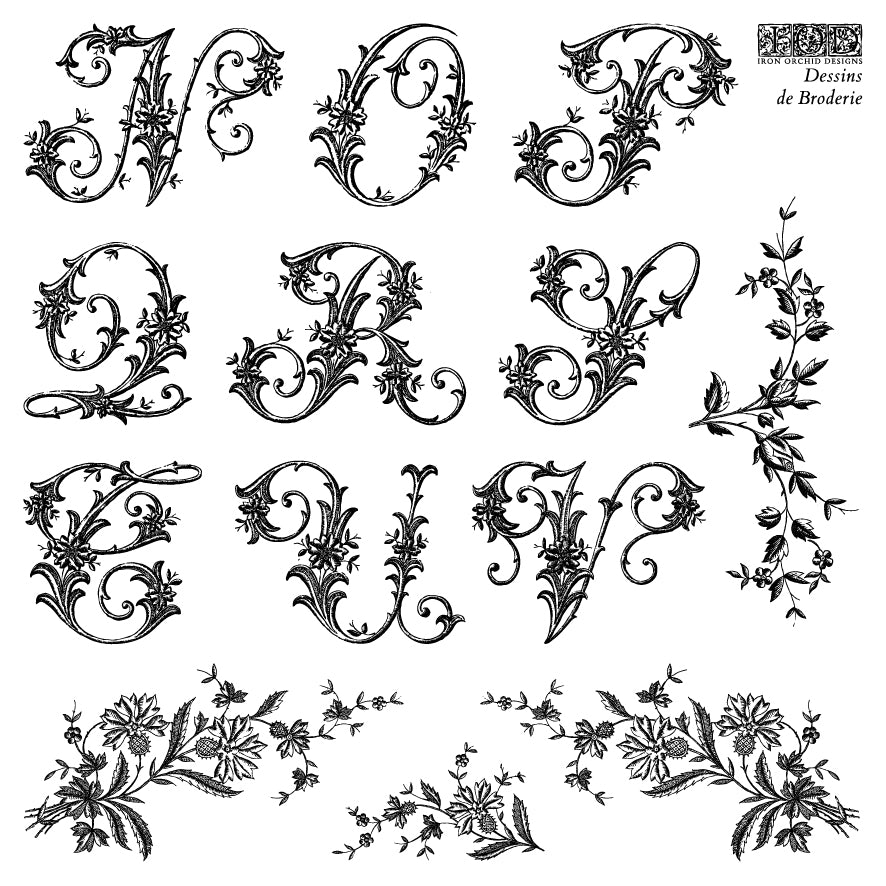 Dessins de Broderie IOD Decor Stamp