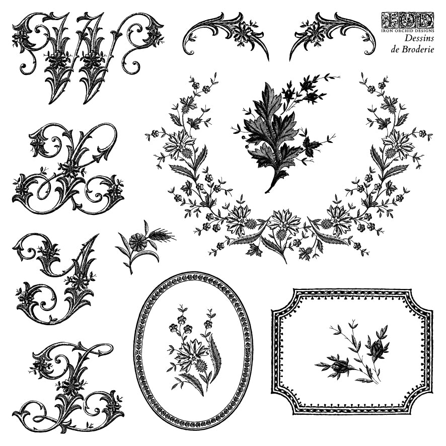 Dessins de Broderie IOD Decor Stamp