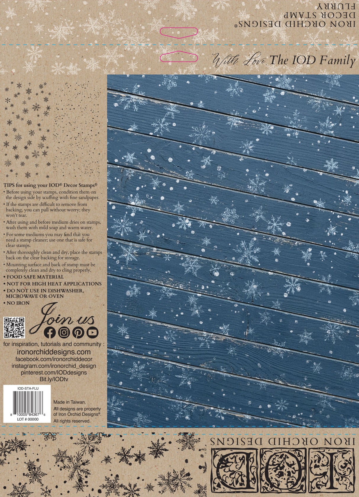Flurry IOD Decor Stamp