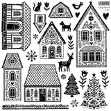 Gingerbread Lane IOD Decor Stamp