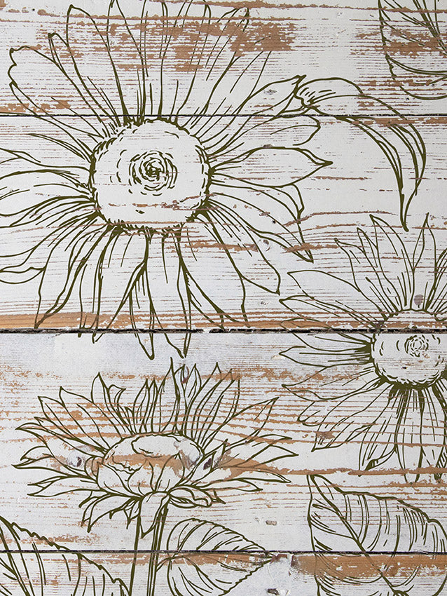 Sunflowers IOD Decor Stamp